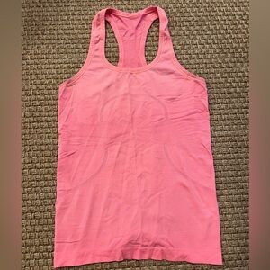 Pink lululemon swiftly tank